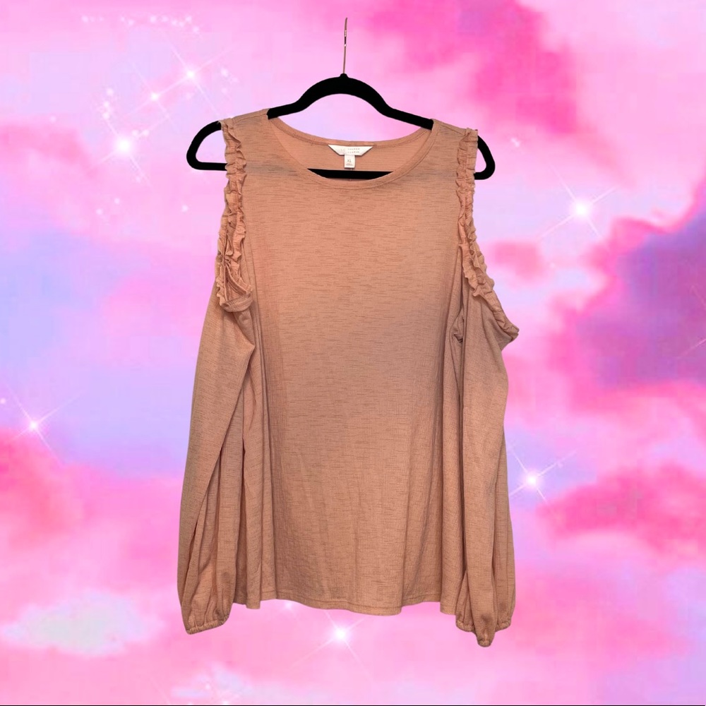 Lauren Conrad Cold Shoulder Top